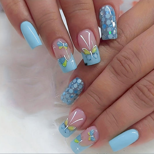 Adhesivos de Uñas con Brillo Mariposa - Armor Wear