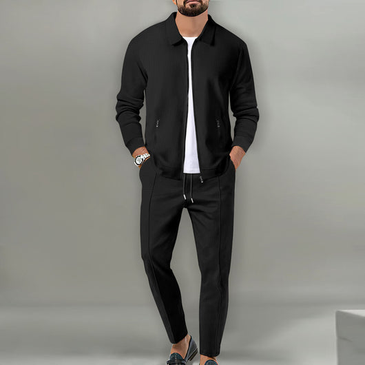 Cardigan Blazer Slim Fit para Hombre - Chaqueta Otoño con Bolsillos y Solapas - Image 2