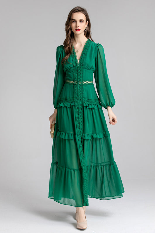 Vestido Largo Ajustado con Cintura Hueca - Diseño Elegante y Sofisticado - Image 18
