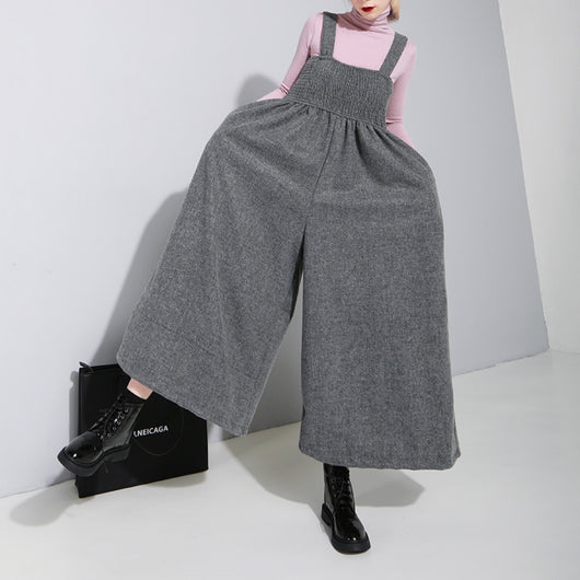 Pantalón Ancho Plisado con Tirantes Ajustables - Diseño Oversize Primavera Verano - Image 13