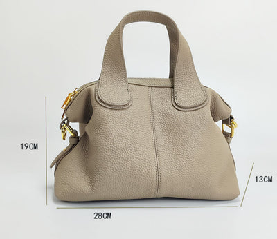 Bolso Mensajero de Cuero Genuino para Mujer - Gran Capacidad en Cuero Vacuno Primera Capa - Image 10