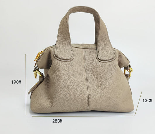 Bolso Mensajero de Cuero Genuino para Mujer - Gran Capacidad en Cuero Vacuno Primera Capa - Image 10