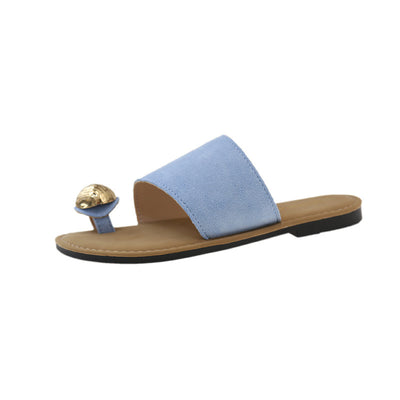 Sandalias Planas Tipo Francés con Punta Abierta para Mujer - Image 5