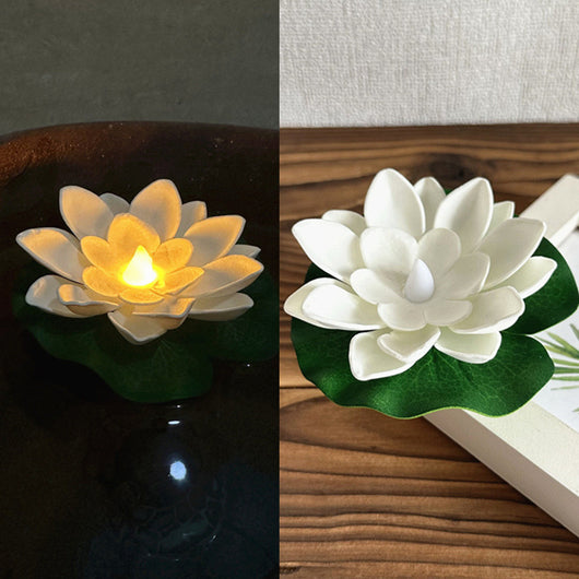Lámpara Nocturna LED Flotante con Loto Acuático e Inducción por Movimiento - Image 10