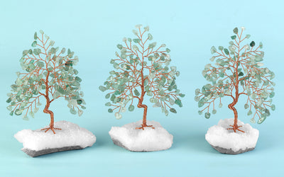 Árbol de Cristal Blanco Miniatura con Base de Grava - Adorno Decorativo - Image 17