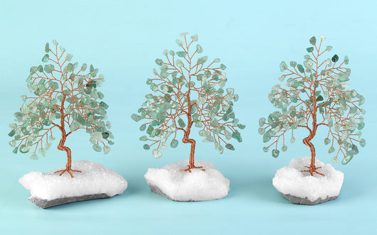 Árbol de Cristal Blanco Miniatura con Base de Grava - Adorno Decorativo - Image 17