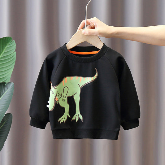 Playera Infantil con Dinosaurio Cartoon - Diseño Simple y Moderno