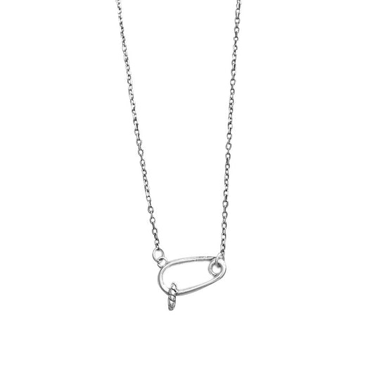 Collar de Plata Esterlina S925 Geométrico Retro Tailandés para Mujer