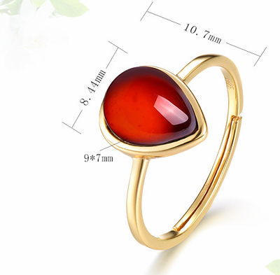 Anillo de Granate Natural en Plata Esterlina - Diseño Elegante y Sofisticado - Image 6