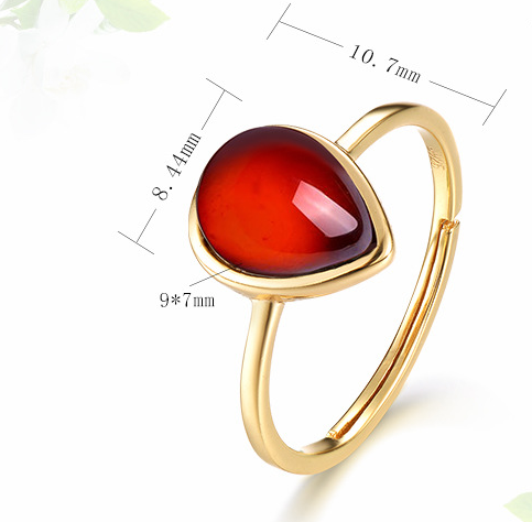 Anillo de Granate Natural en Plata Esterlina - Diseño Elegante y Sofisticado - Image 6