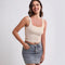 Blusa Espalda Descubierta con Cuello Cuadrado sin Mangas