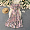 Vestido Ligero de Verano con Escote Floral en Gasa