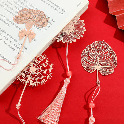 Marcapáginas Artístico de Hoja Vegetal Calado - Diseño Clásico Antiguo Cuatro Estaciones - Image 26