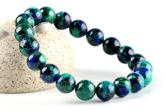 Pulsera de Cuentas Azurita Fénix Turquesa Natural - Image 7