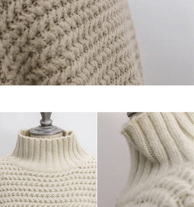 Suéter Cuello Tortuga Holgado de Punto Grueso - Image 18