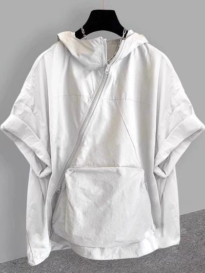 Playera Deportiva de Verano con Capucha y Cierre Frontal - Image 12
