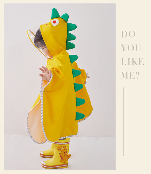 Impermeable Infantil Tipo Capa con Diseño de Dinosaurio - Image 17