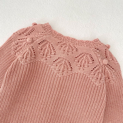 Cardigan de Lana Tejida con Encaje para Bebé - Image 26