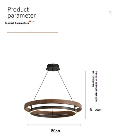 Lámpara de Techo Minimalista Moderna con Acabado Madera Italiana - Image 17
