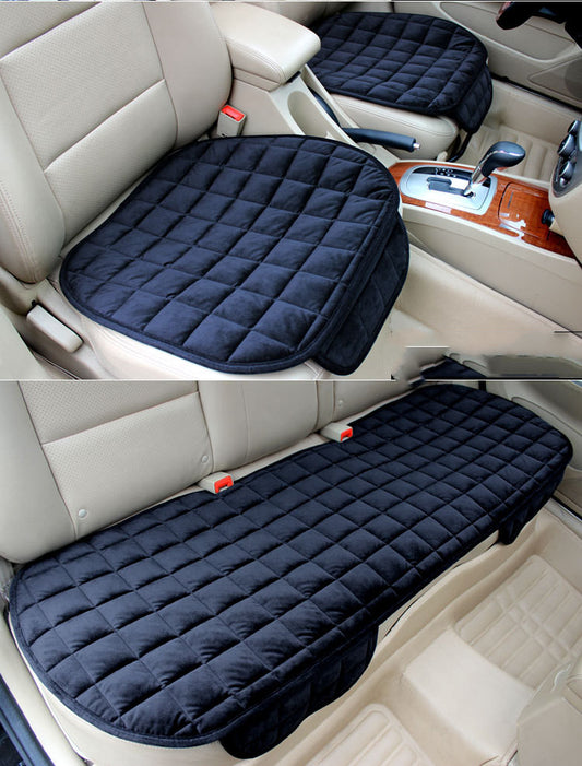 Cojín de Asiento para Auto Acolchado Cuadros Bordados Antideslizante - Image 2