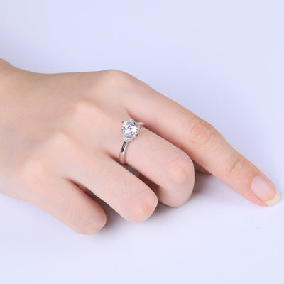 Anillo de Diamante para Boda Estilo Europeo y Americano - Image 9