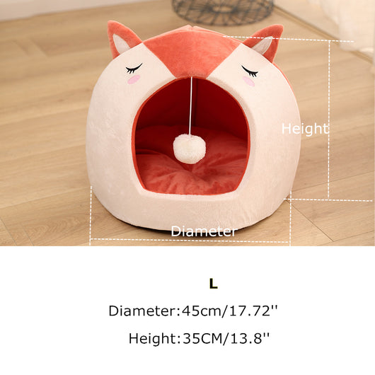 Cama Desmontable y Lavable para Mascotas con Juguete Pelota Divertida - Image 6