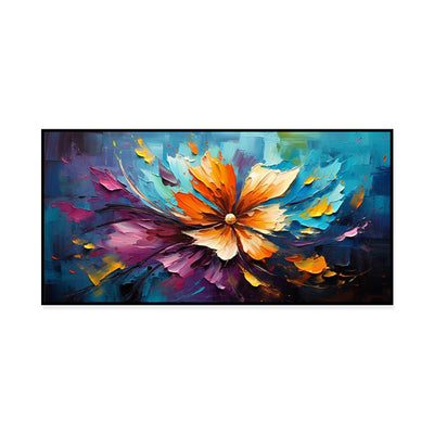 Cuadro Abstracto Flores Óleo Pintado a Mano Decoración Moderna Sala de Estar - Image 5