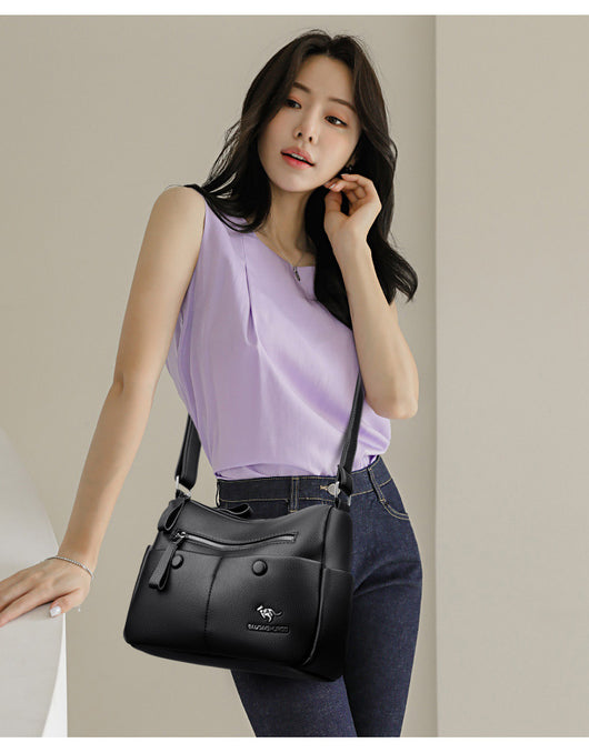 Bolso de Cuero Suave para Mamá - Diseño Minimalista y Versátil - Image 26