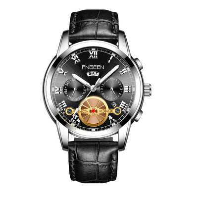 Reloj Multifunción Tourbillon Acero Inoxidable con Banda de Acero - Image 36