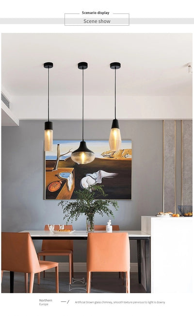 Lámpara Colgante de Cristal Moderna para Cafeterías y Restaurantes - Image 21