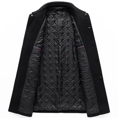 Abrigo de Lana Premium para Hombre Maduro - Estilo Solapa Clásica - Image 3