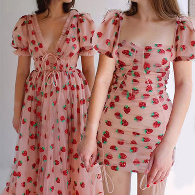 Top Tubo para Mujer con Bordado de Fresas y Lentejuelas - Image 10