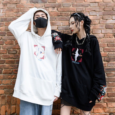 Sudadera Larga de Otoño e Invierno con Capucha