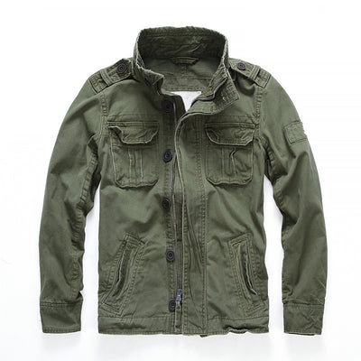 Chaqueta Militar Denim para Hombre - Abrigo de Trabajo Outdoor y Montaña - Image 4