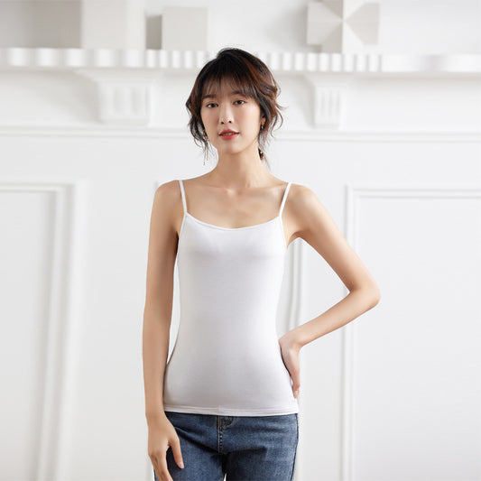 Tirantes Slim Fit Modal Negro y Blanco para Mujer