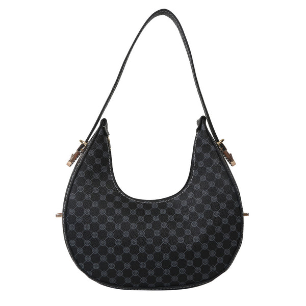 Bolso Bandolera Occidental Estilo Crescent con Estampado - Image 6