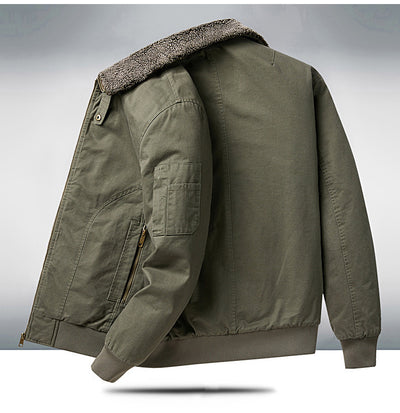 Abrigo Oversize Forrado en Polar para Hombre Talla Grande - Image 15