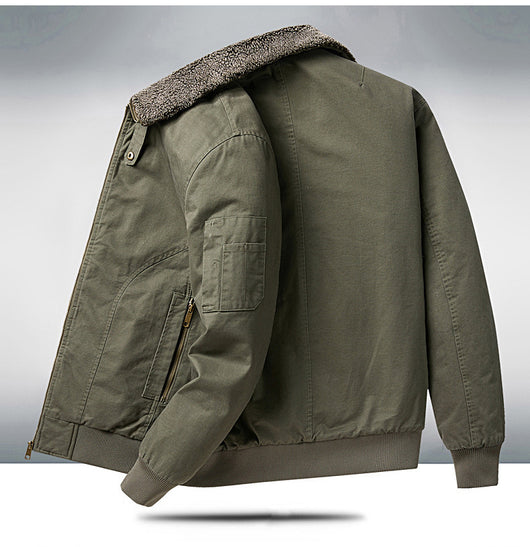 Abrigo Oversize Forrado en Polar para Hombre Talla Grande - Image 15