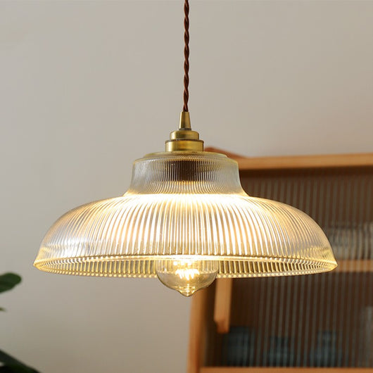 Lámpara Colgante Vintage Japonesa Estilo Nórdico - Latón y Vidrio - Image 8