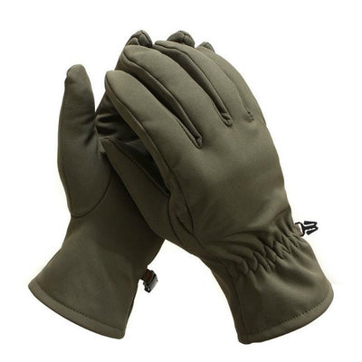 Guantes Tácticos de Cuero de Tiburón Camuflaje Resistentes al Viento - Image 4