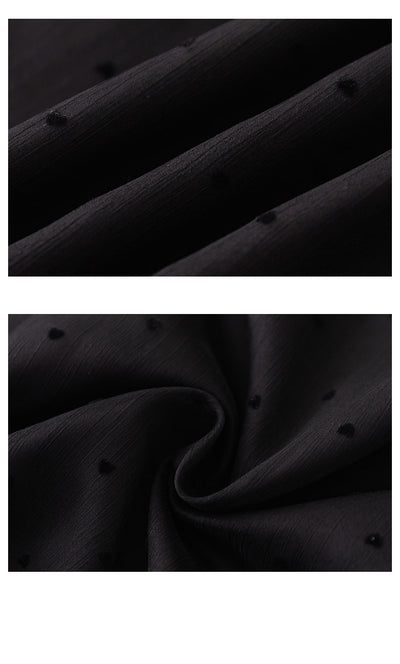 Blusa Larga de Gasa con Lunares para Mujer - Image 17