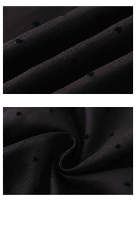 Blusa Larga de Gasa con Lunares para Mujer - Image 17