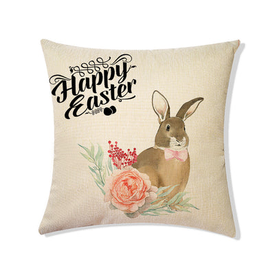 Almohada Decorativa de Lino para Pascua - Sofá y Dormitorio - Image 3
