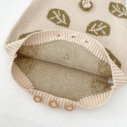 Conjunto de Dos Piezas Infantil con Diseño Hojas Jacquard - Image 15