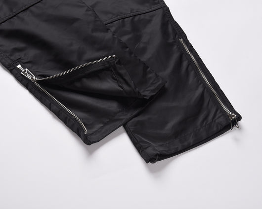 Pantalones Casuales Rectos Negros con Contraste Verde - Image 10