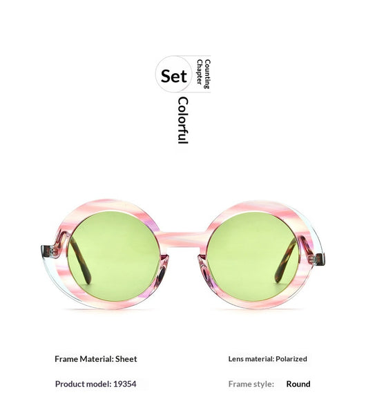 Gafas de Sol Redondas Multicolor - Unisex con Estilo Retro - Image 11