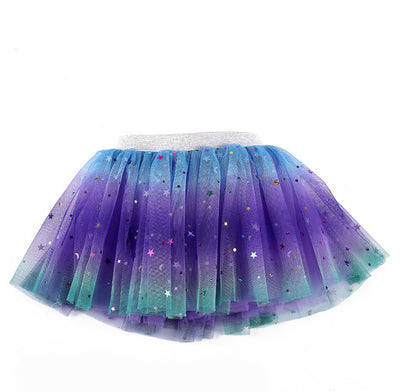 Falda Tutú Arcoíris con Estrellas de Cinco Puntas para Niñas - Image 4