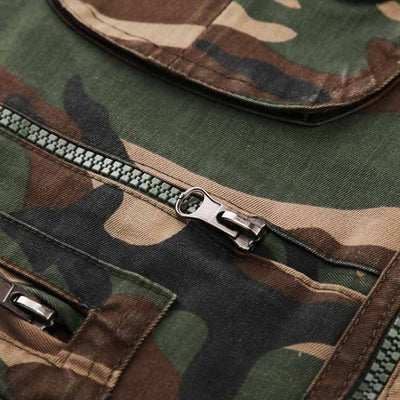 Chaleco de Fotografía y Pesca con Múltiples Bolsillos Camuflaje - Image 3