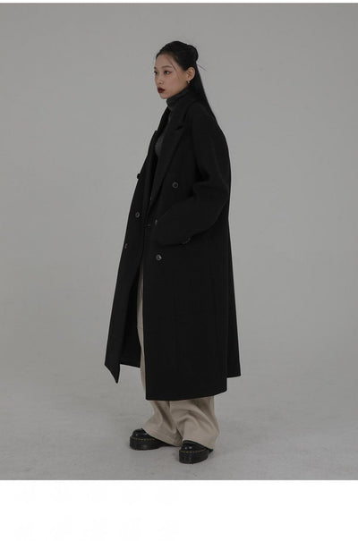 Abrigo Larga Oversized Estilo Coreano Inspirado en Hepburn - Image 7