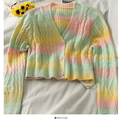 Cardigan Holgado Estilo Universitario para Mujer - Image 71